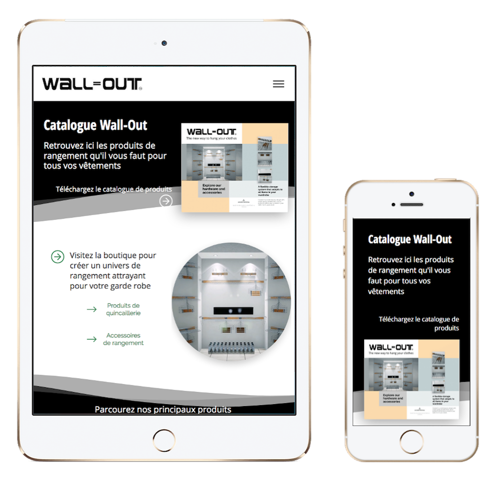 wall-out sur appareils mobiles